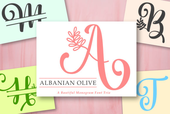 Albanian Olive Monogram: A Script Font Review for Marketers