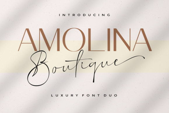 Amolina Boutique: The Perfect Font for Branding