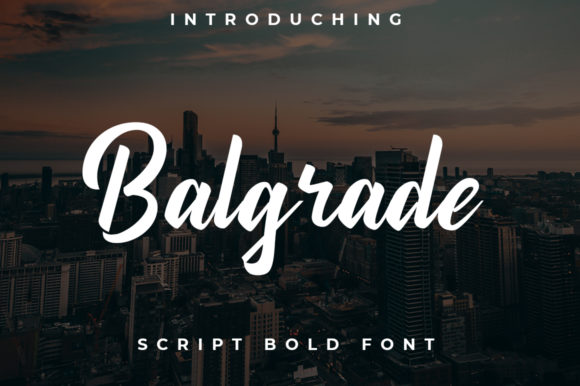 Balgrade: A Modern Handwritten Font for Web Design