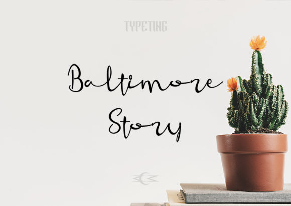 Baltimore Story: A Timeless Handwritten Font for Branding