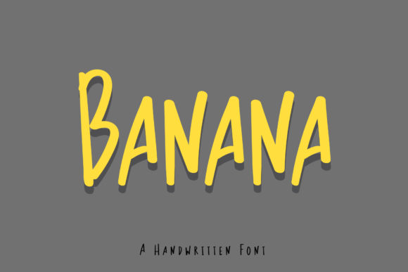 Banana: A Quirky Handwritten Font for Small Brands