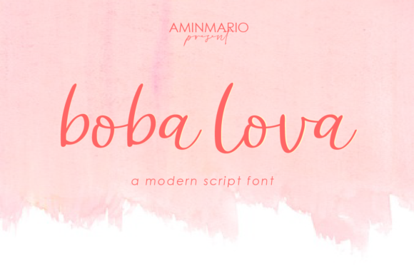 Boba Lova: A Charming Script Font for Your Brand