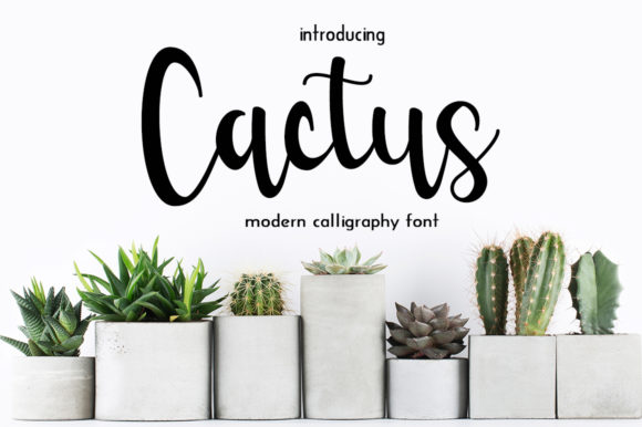 Cactus: A Timeless Handwritten Font for Crafters