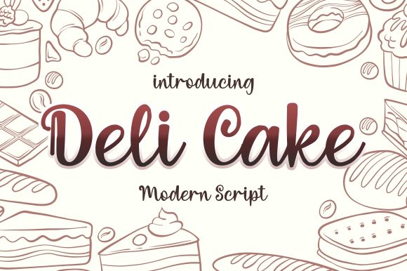 Deli Cake: A Handwritten Font for Marketing Impact
