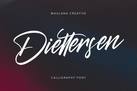 Diettersen: A Flowing Handwritten Font for Crafters