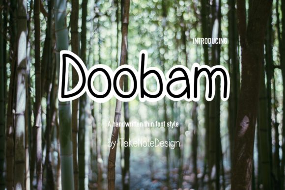 Doobam: A Handwritten Font for Modern Editorial Design