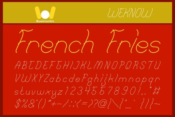 French Fries: A Premium Script Font for Web Design