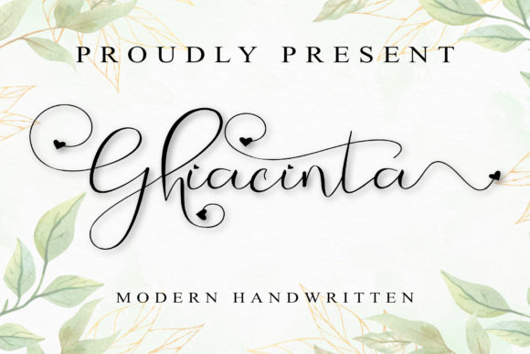 Ghiacinta: A Timeless Handwritten Font for Your Brand