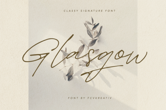 Glasgow: A Delicate Handwritten Font for Makers