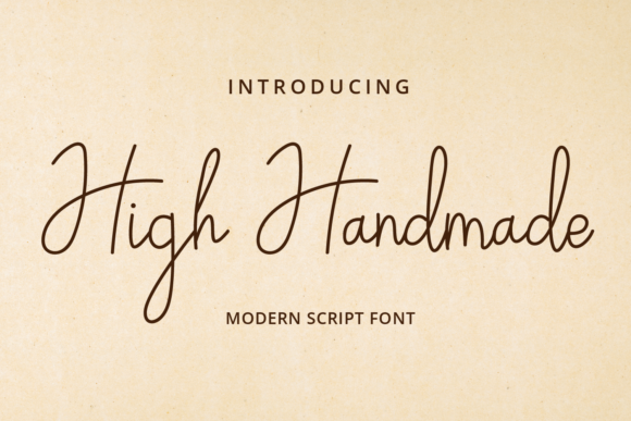 High Handmade: The Perfect Script Font for Crafters