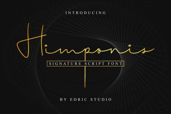 Himponis: A Relaxed Handwritten Font for Crafters