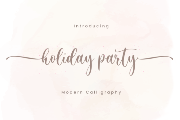Holiday Party: An Elegant Script Font for Business