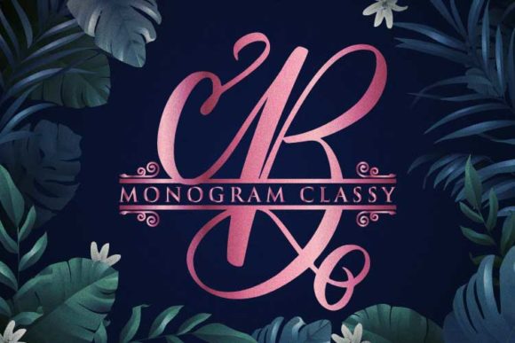 Monogram Classy: An Elegant Script Font for Editorial Design