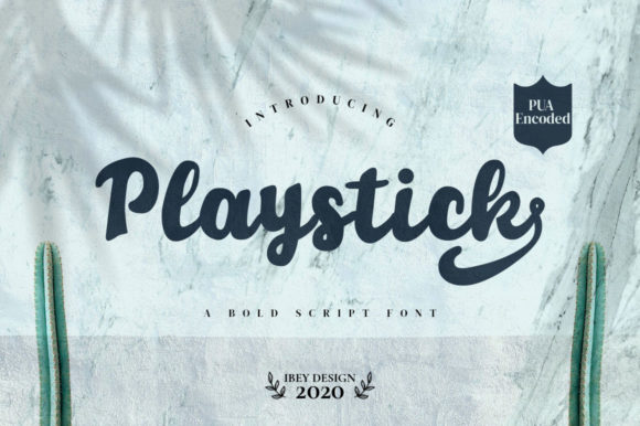 Playstick: The Elegant Script Font for Crafters