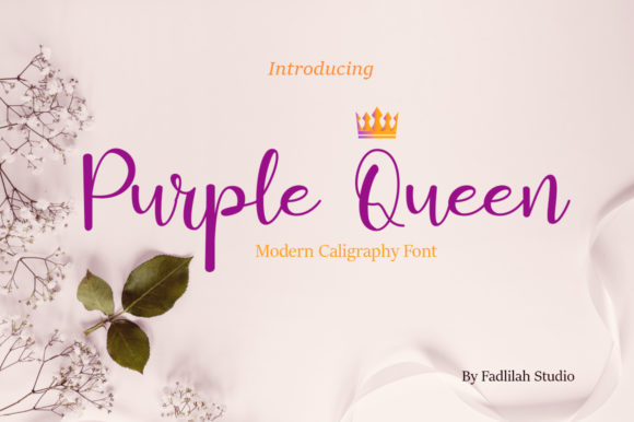 Purple Queen: A Sweet Handwritten Font for Crafters