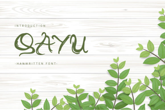 Qayu: A Unique Handwritten Font for Modern Branding