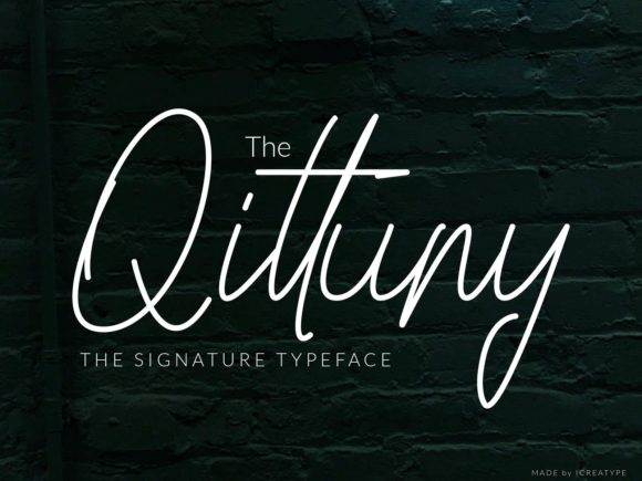 Qittuny: A Handwritten Font for Modern Web Design