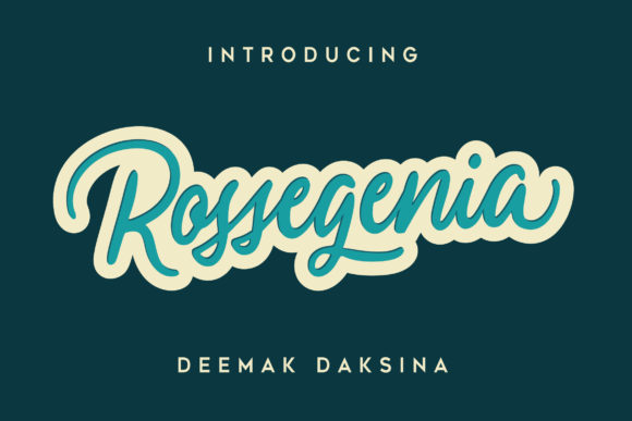 Rossegenia: A Premium Cursive Script Font for Branding
