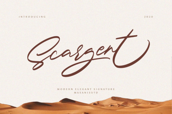 Scargent: A Premium Handwritten Font for Web Design