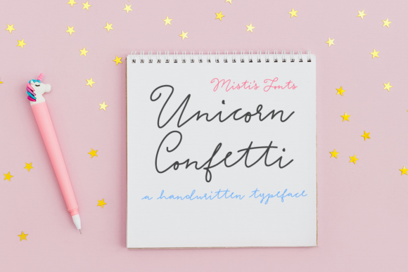 Unicorn Confetti: A Premium Script Font for Brand Identity